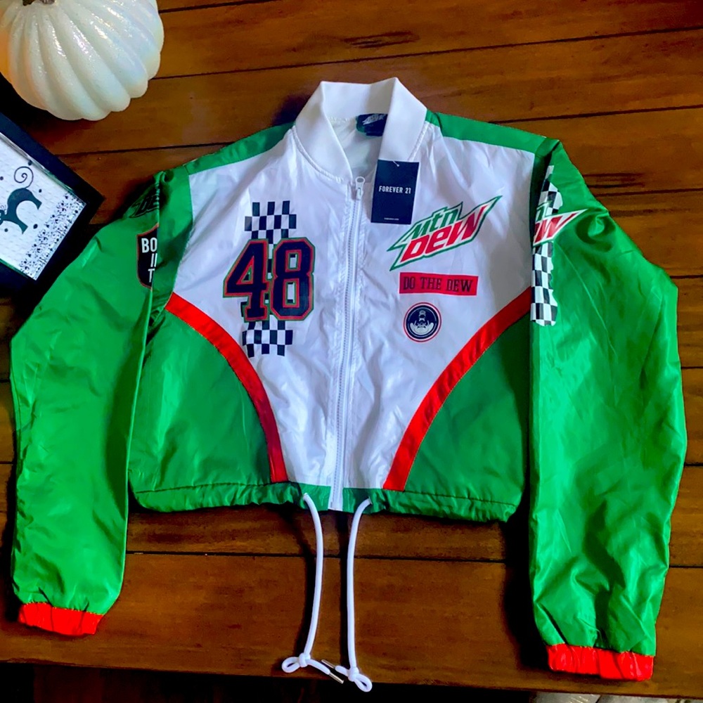 Forever 21 -Mountain Dew Colorblock Bomber Jacket